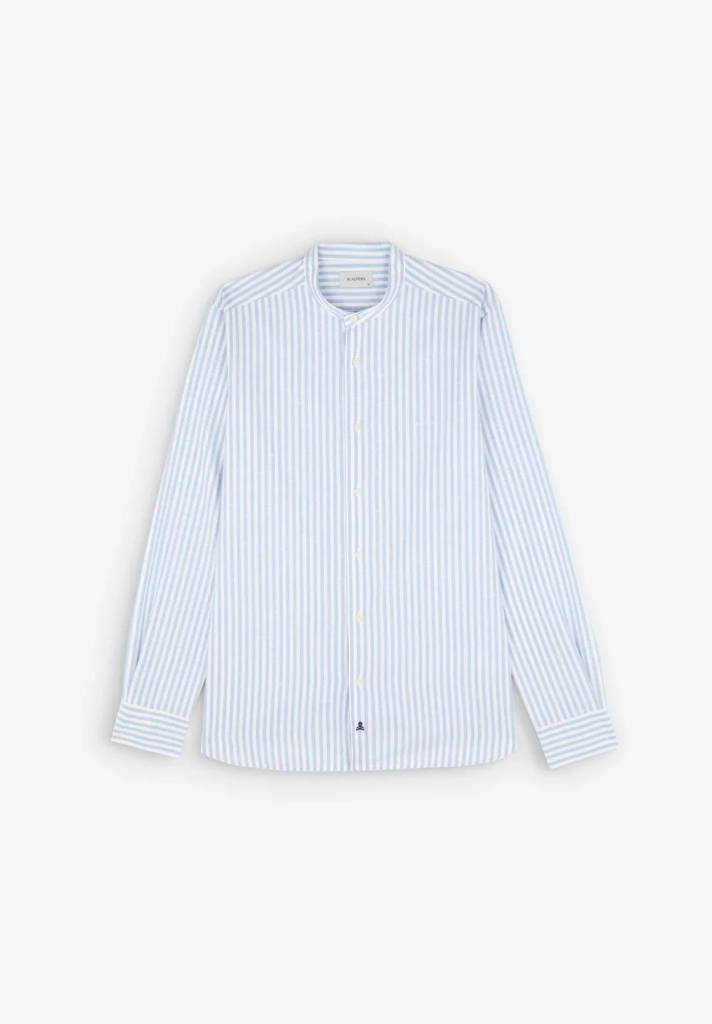 Camisa Abbot Mao Light Blue Stripes 39
