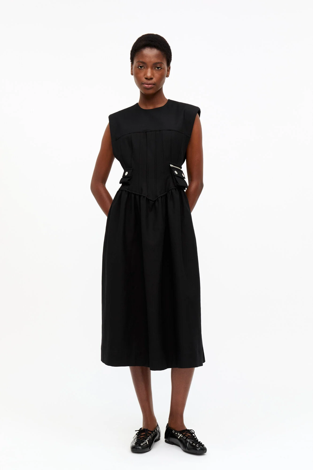Ballerinas Eyelets Lace Up Crinkle Oleatex - Image 3