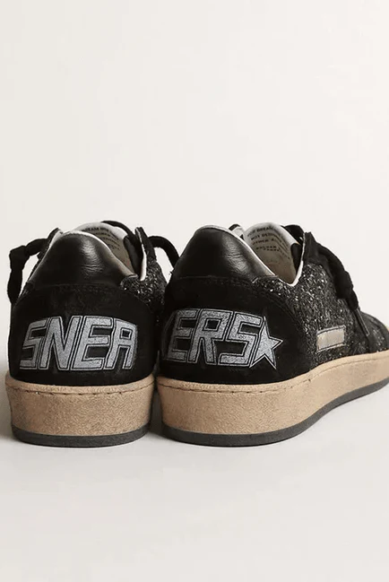 Tenis Golden Goose Ballstar Glitter Tongue Suede Mujer - Image 3