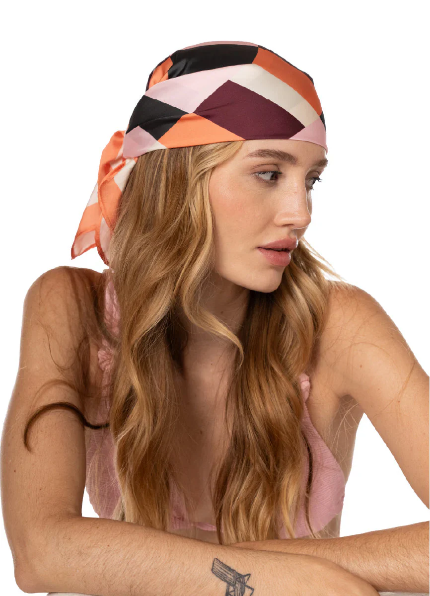 Bandana Morgana Coast Print Blush - Image 5