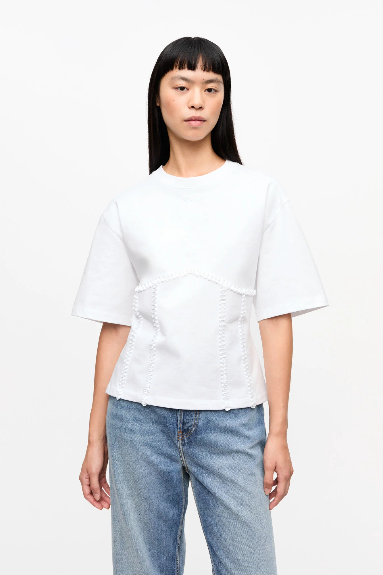T-Shirt Heavy Cotton Tie Back Waisted - Image 3