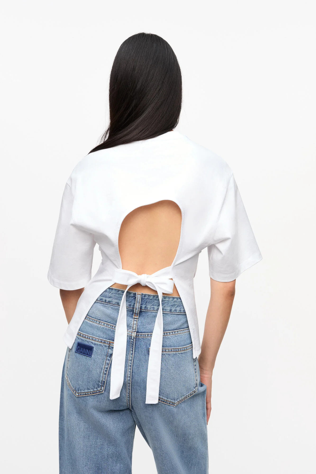 T-Shirt Heavy Cotton Tie Back Waisted - Image 4