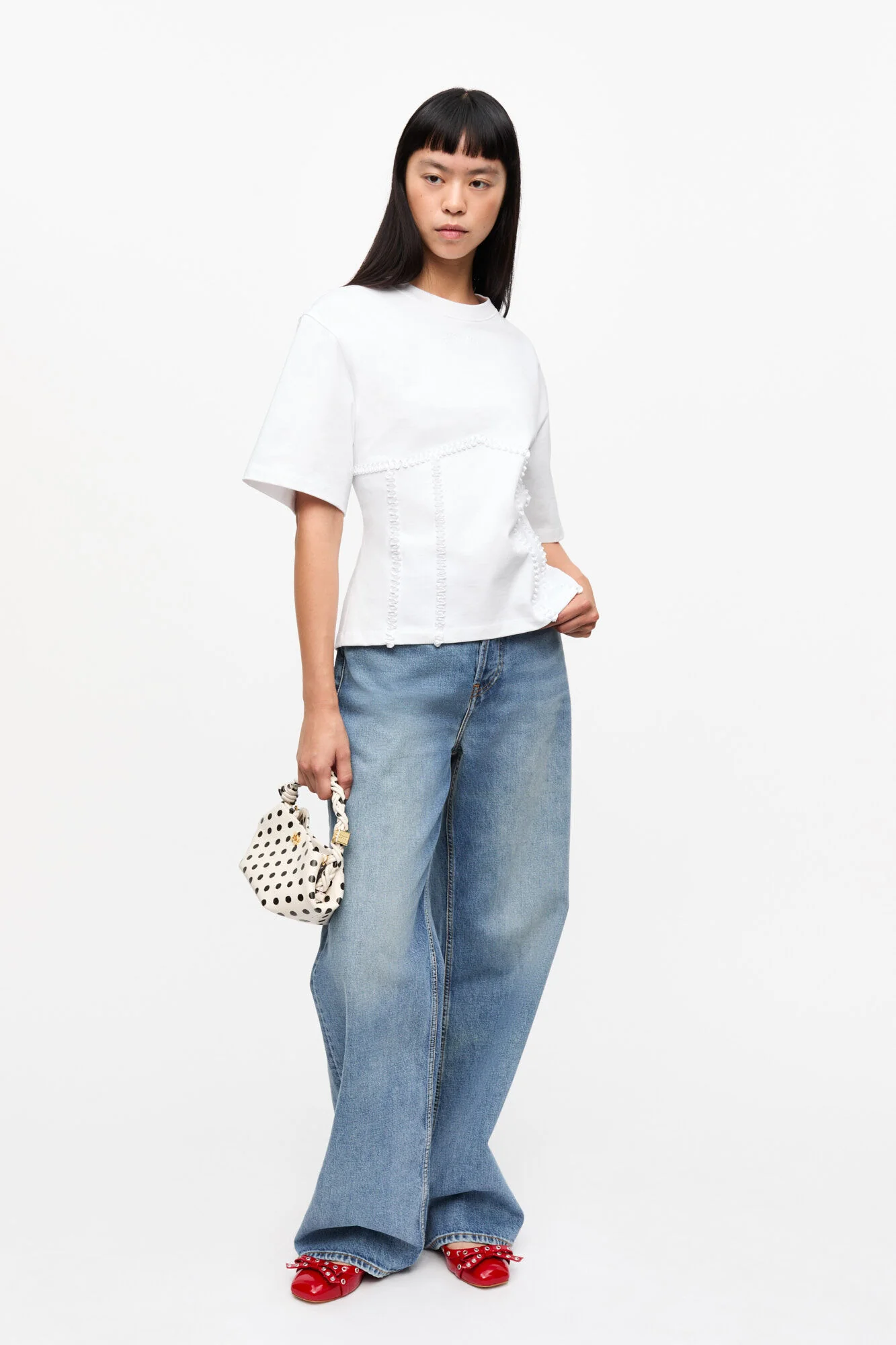 T-Shirt Heavy Cotton Tie Back Waisted - Image 5