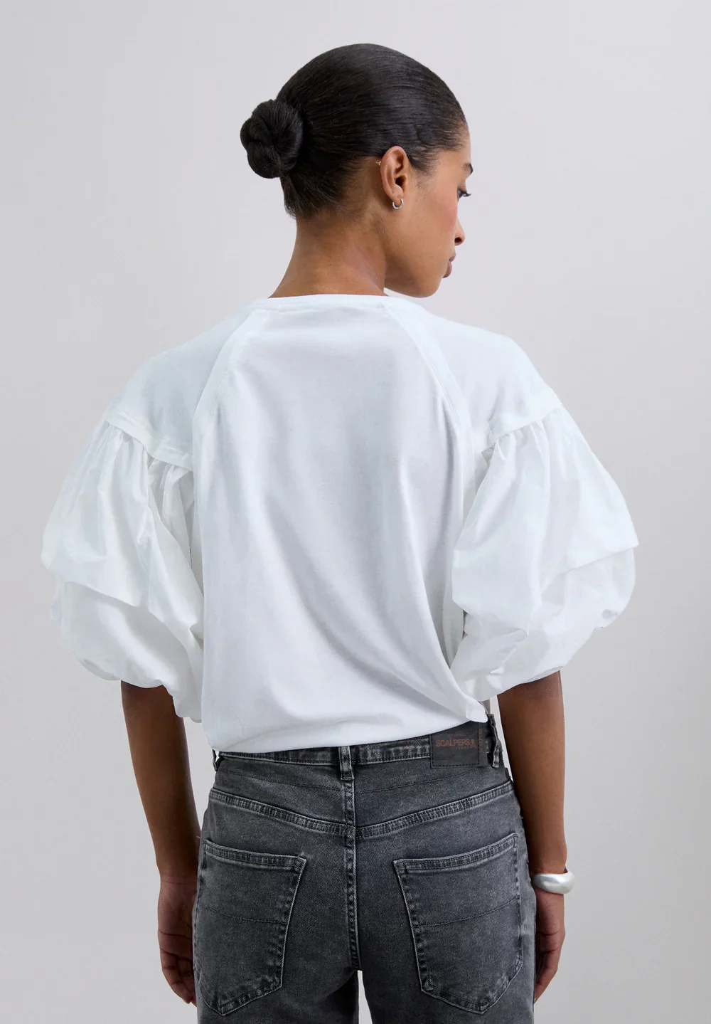 Blusa Poplin Puff Tee - Image 3