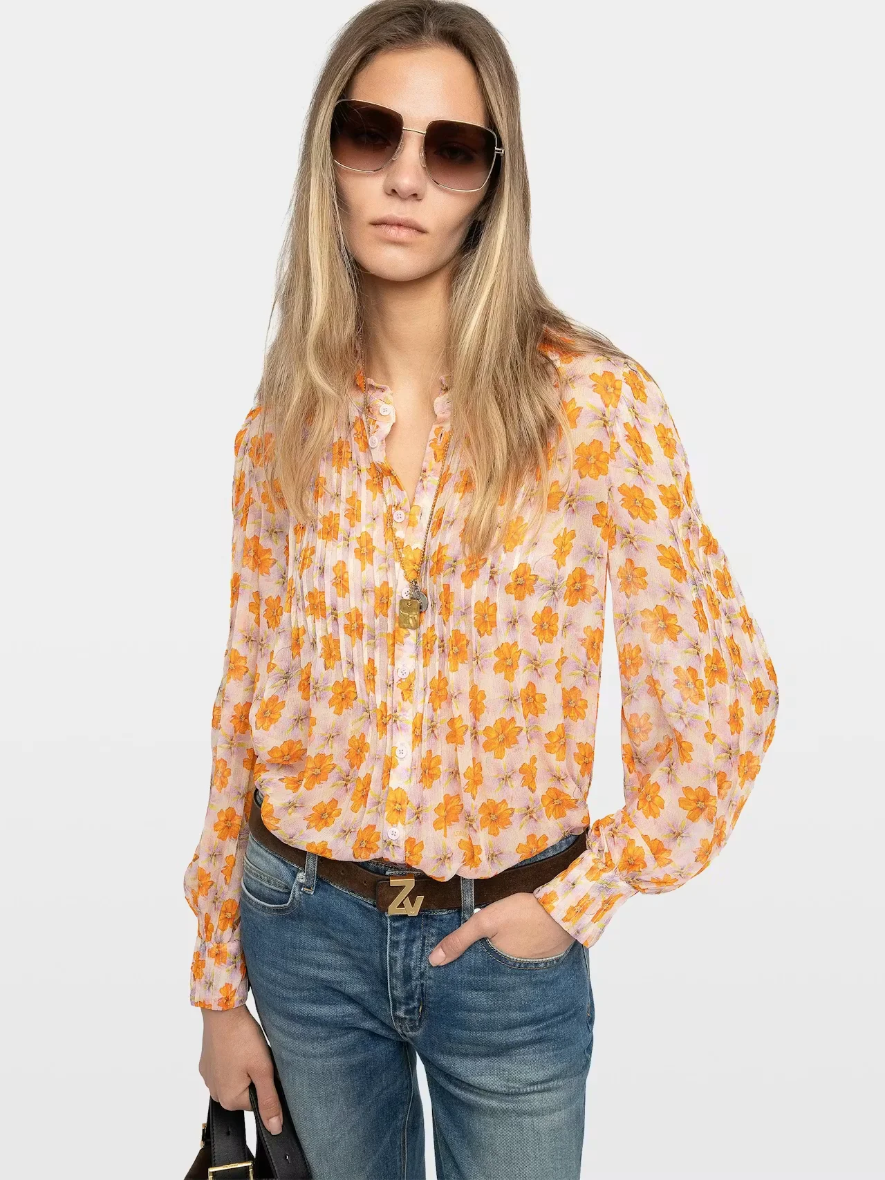 Blusa Timz Mousseline Flowers - Image 2