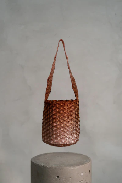 Bolso Seashell Oro Rosa Cobre