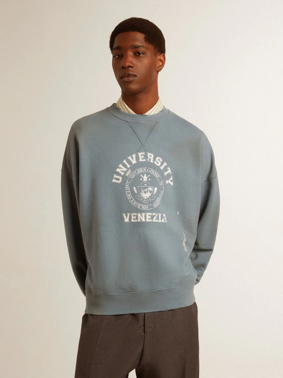 Jersey Journey Unisex Crew Neck Vintage College Print