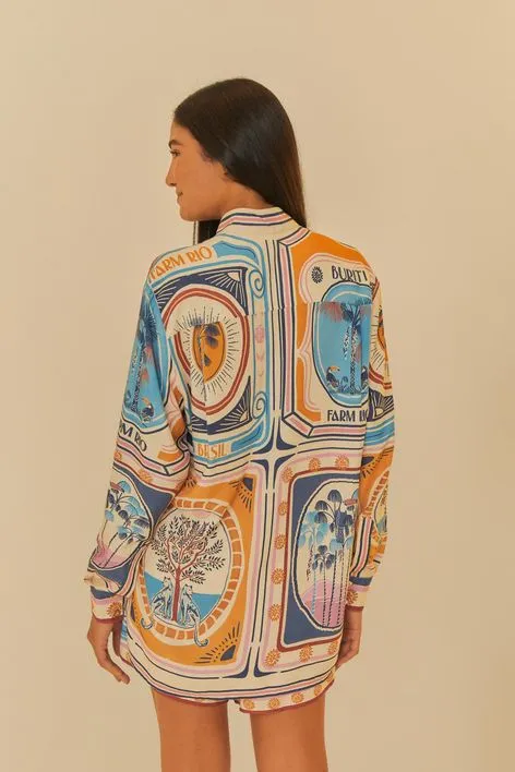 Camisa Con Estampados De Sellos Del Cerrado - Image 2