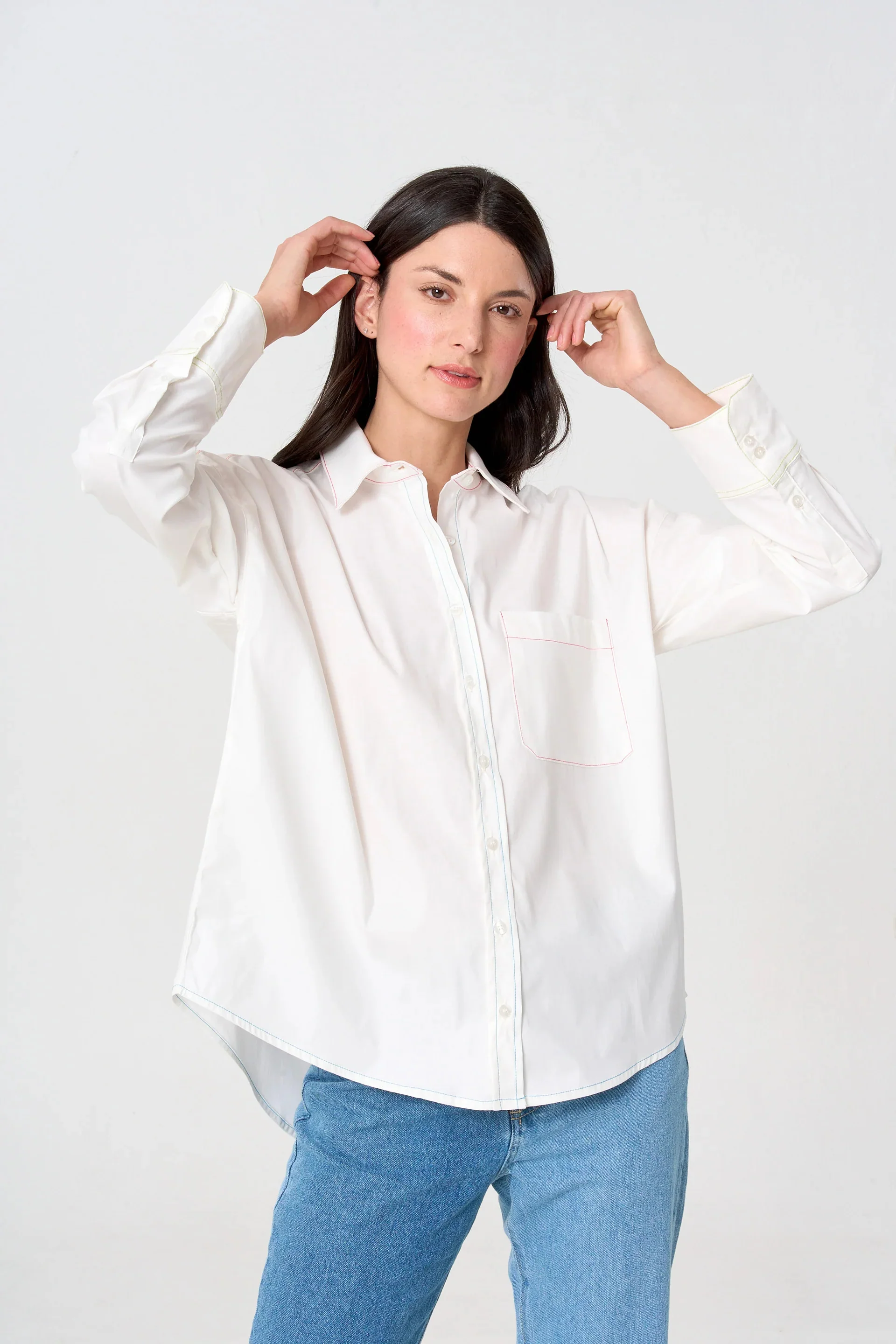 Camisa Costura de Colores