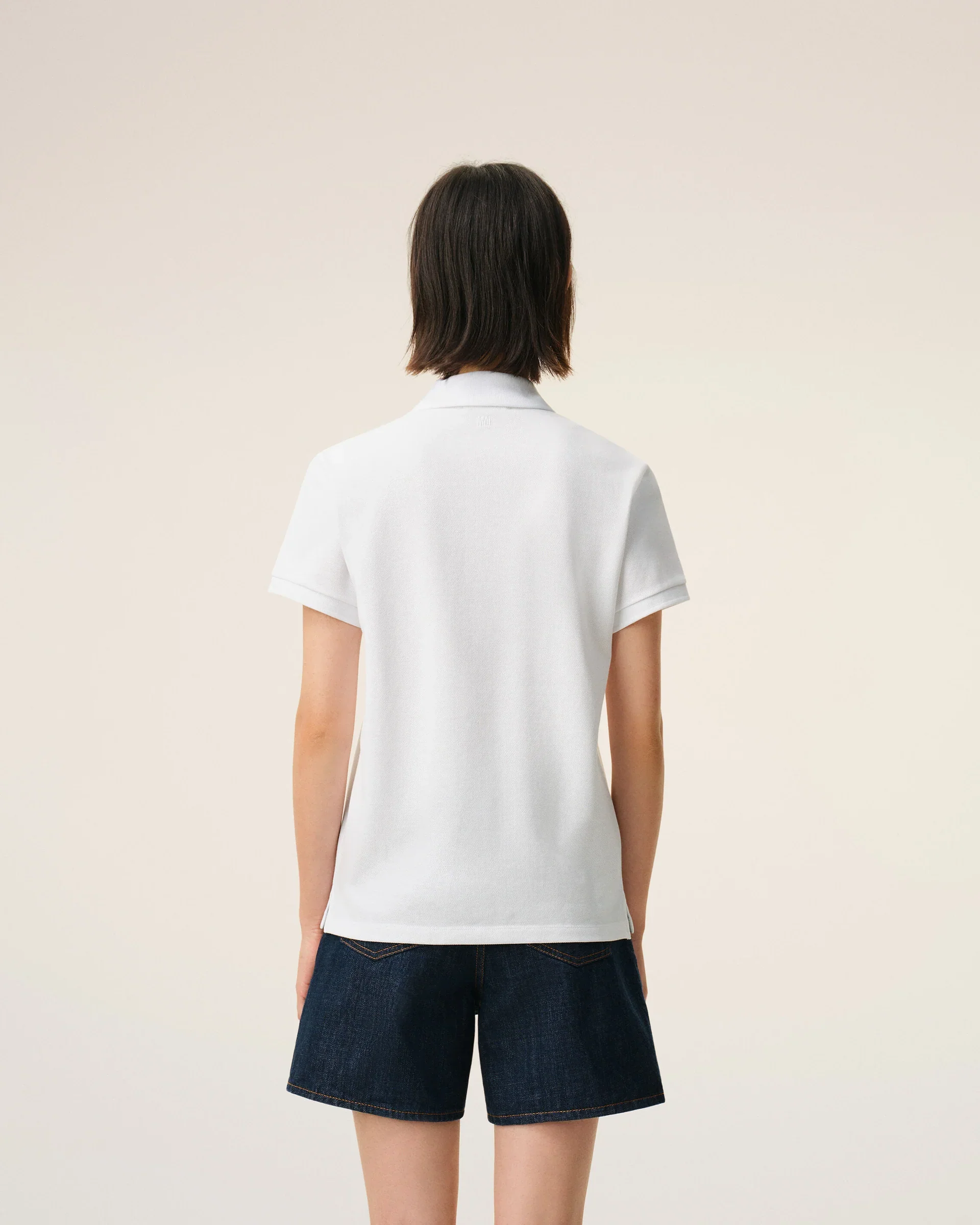 Polo De Algodón Blanco Ami De Coeur Unisex - Image 2