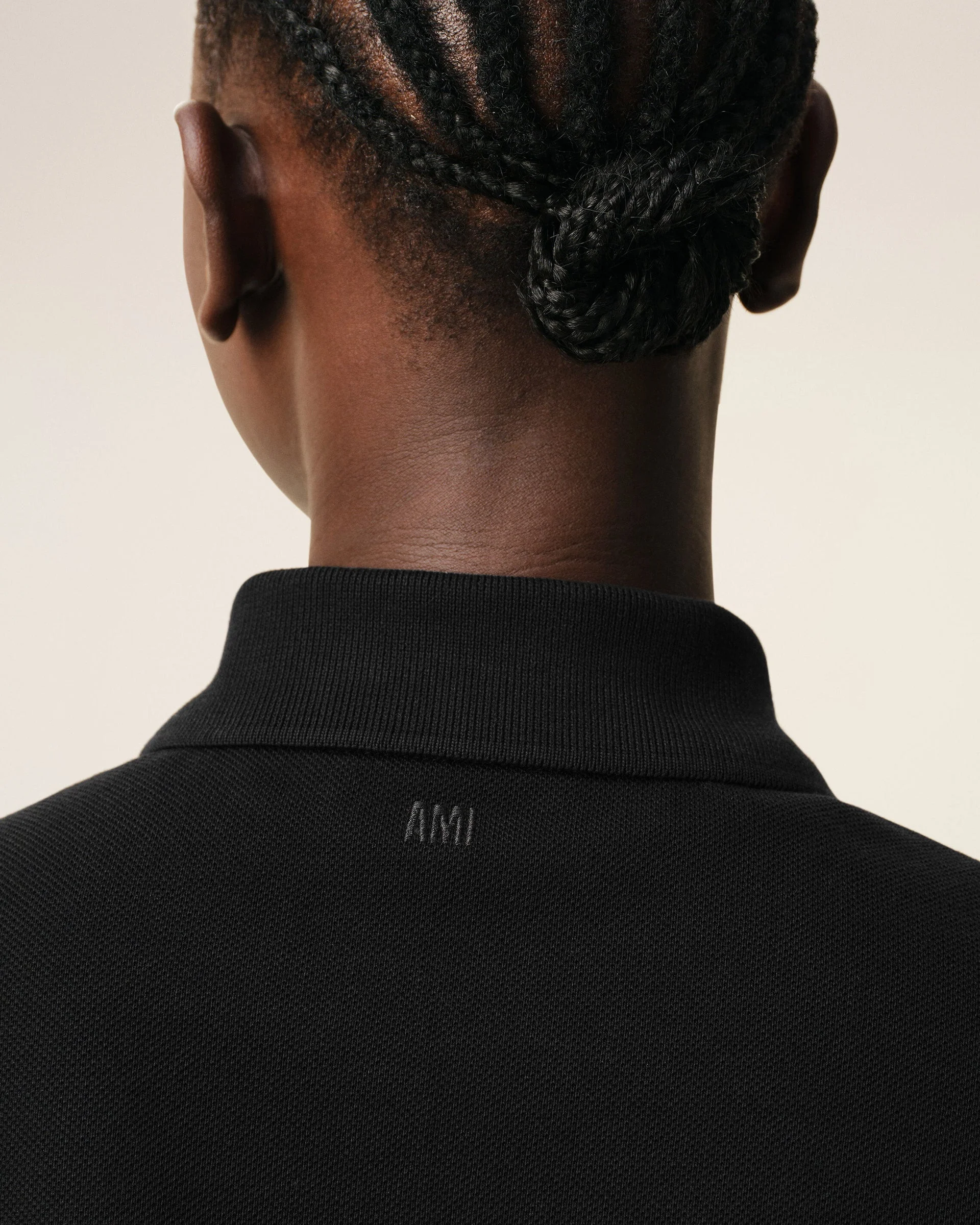 Polo De Algodón Negro Ami De Coeur Unisex - Image 3
