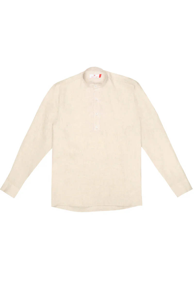 Camisa Lino Cuello Neru
