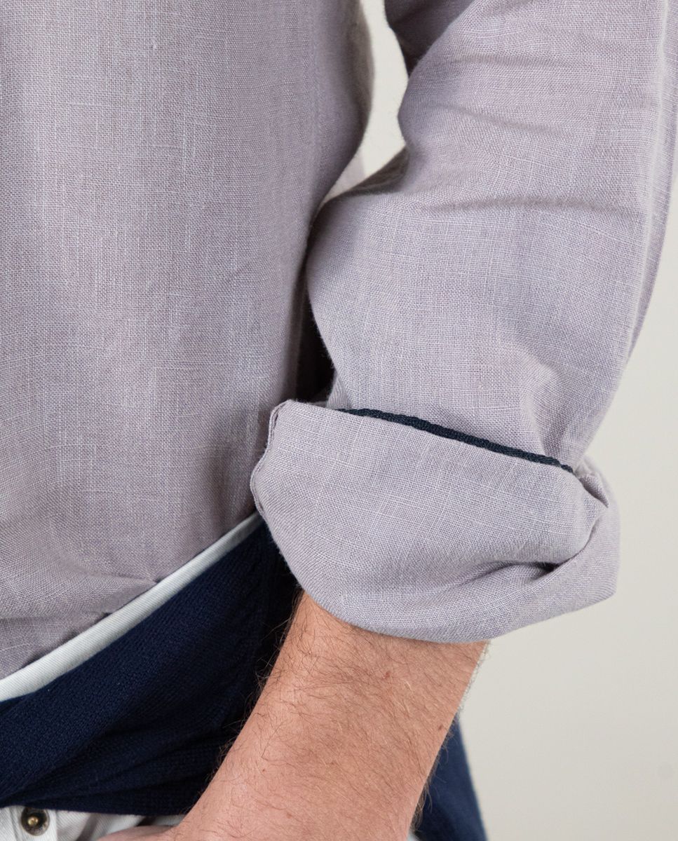 Camisa Lino Garment Dyed - Image 4