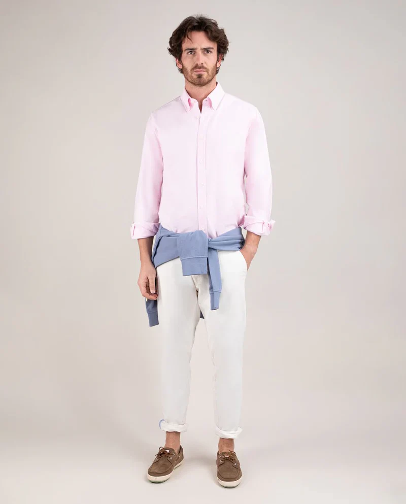 Camisa Oxford Lisa Rosa - Image 4