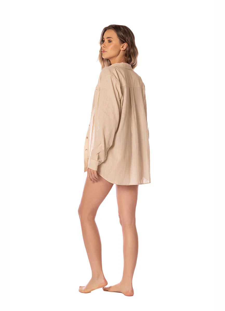 Camisa Perla Essentials Sand - Image 3