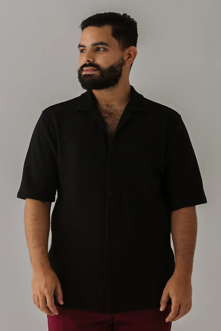 Camisa Tejida Negra