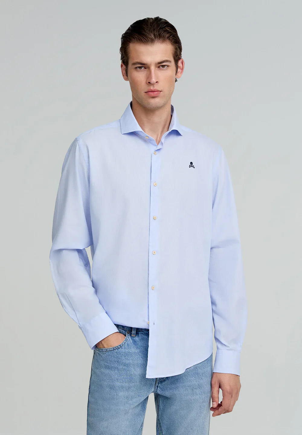 Camisa Vestir Rayas Calavera - Image 4