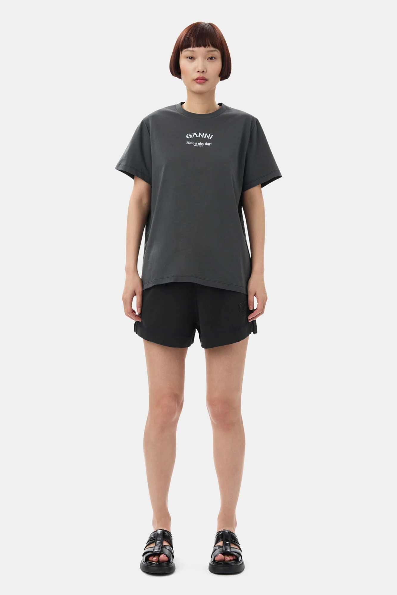 T-Shirt Basic Jersey Ganni Relaxed - Image 3