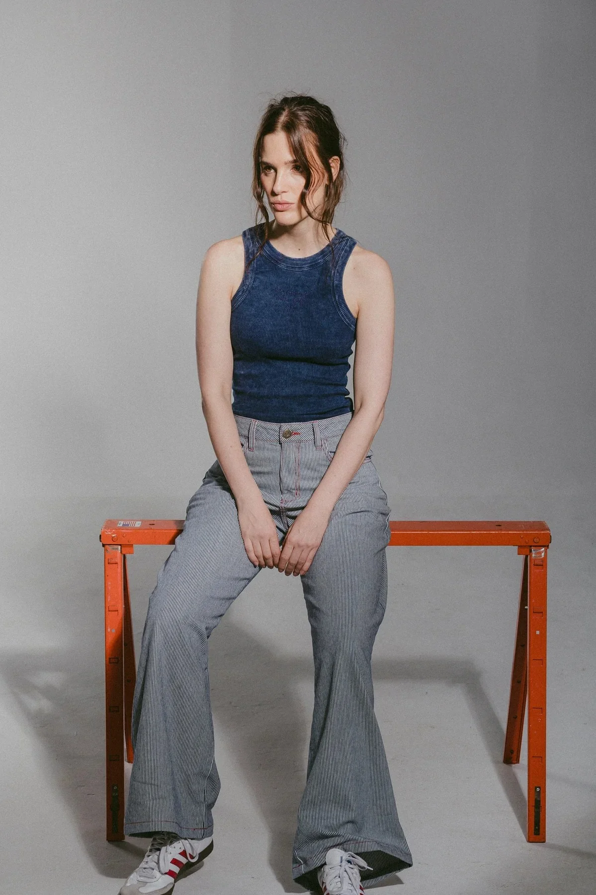 Tank Top Tirantes Azul Profundo