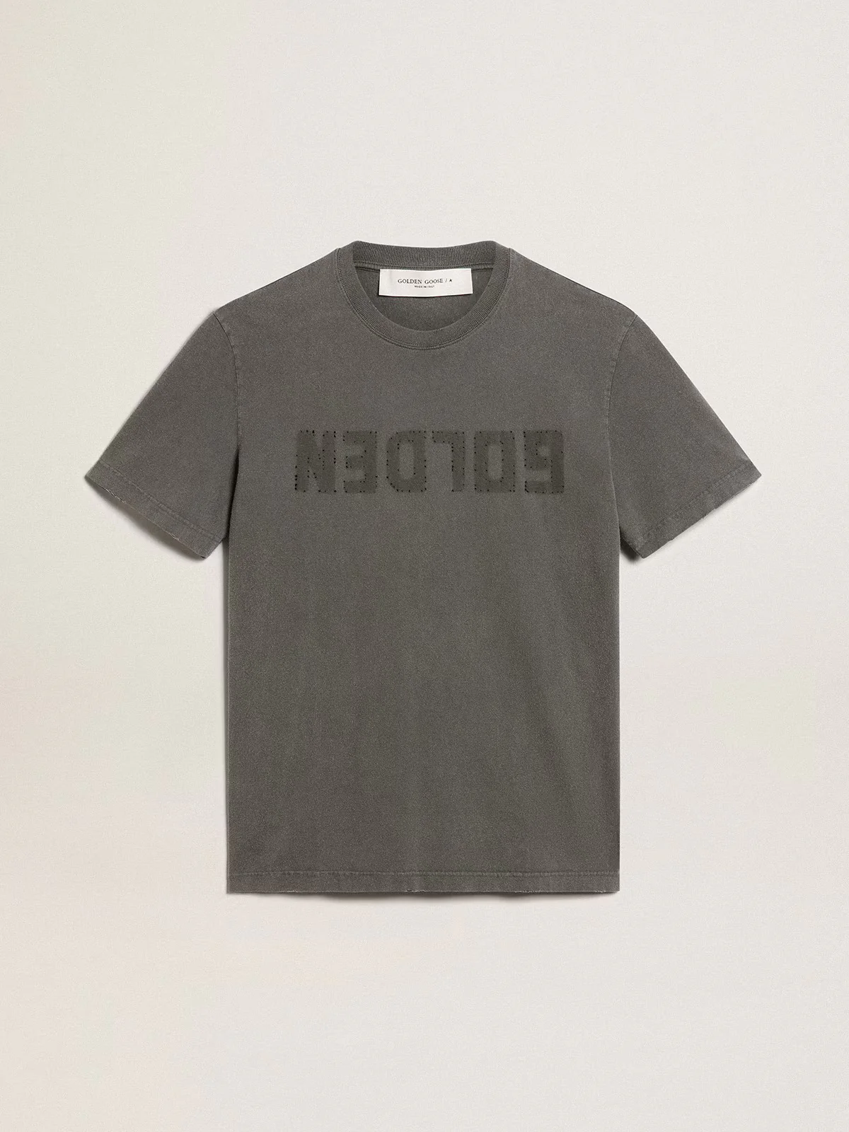T-Shirt Golden Goose Distressed Para Hombre - Image 2