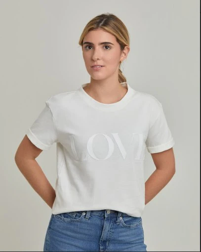 T-Shirt Love Ivory