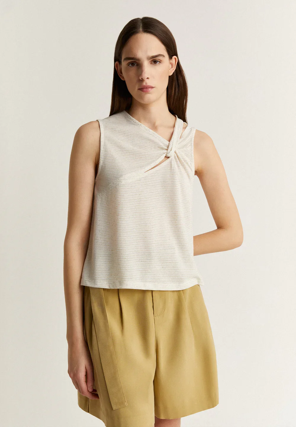 Blusa Rústica Rayas Nudo