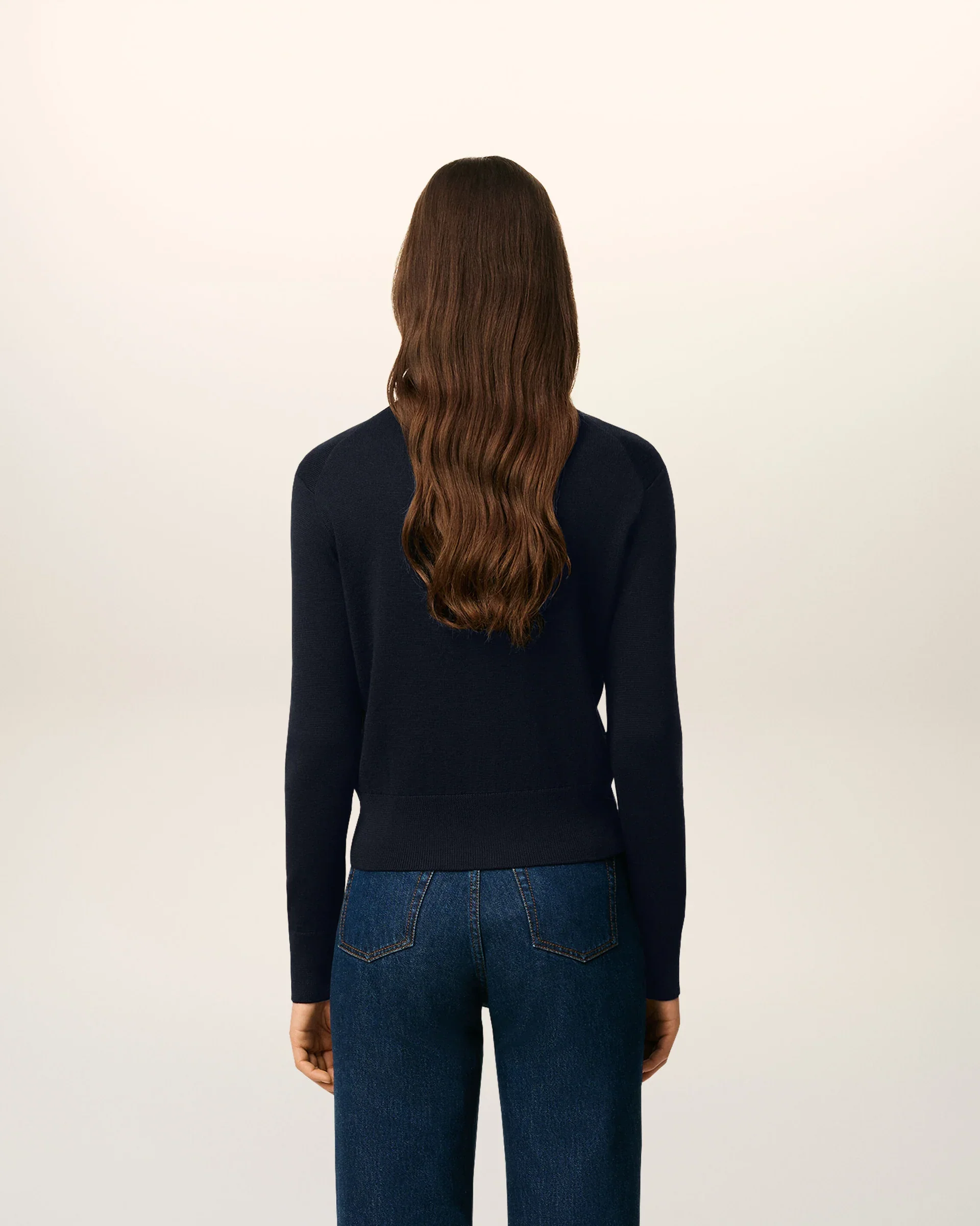 Cardigan Crewneck With Contrasted Ami De Coeur Unisex - Image 2