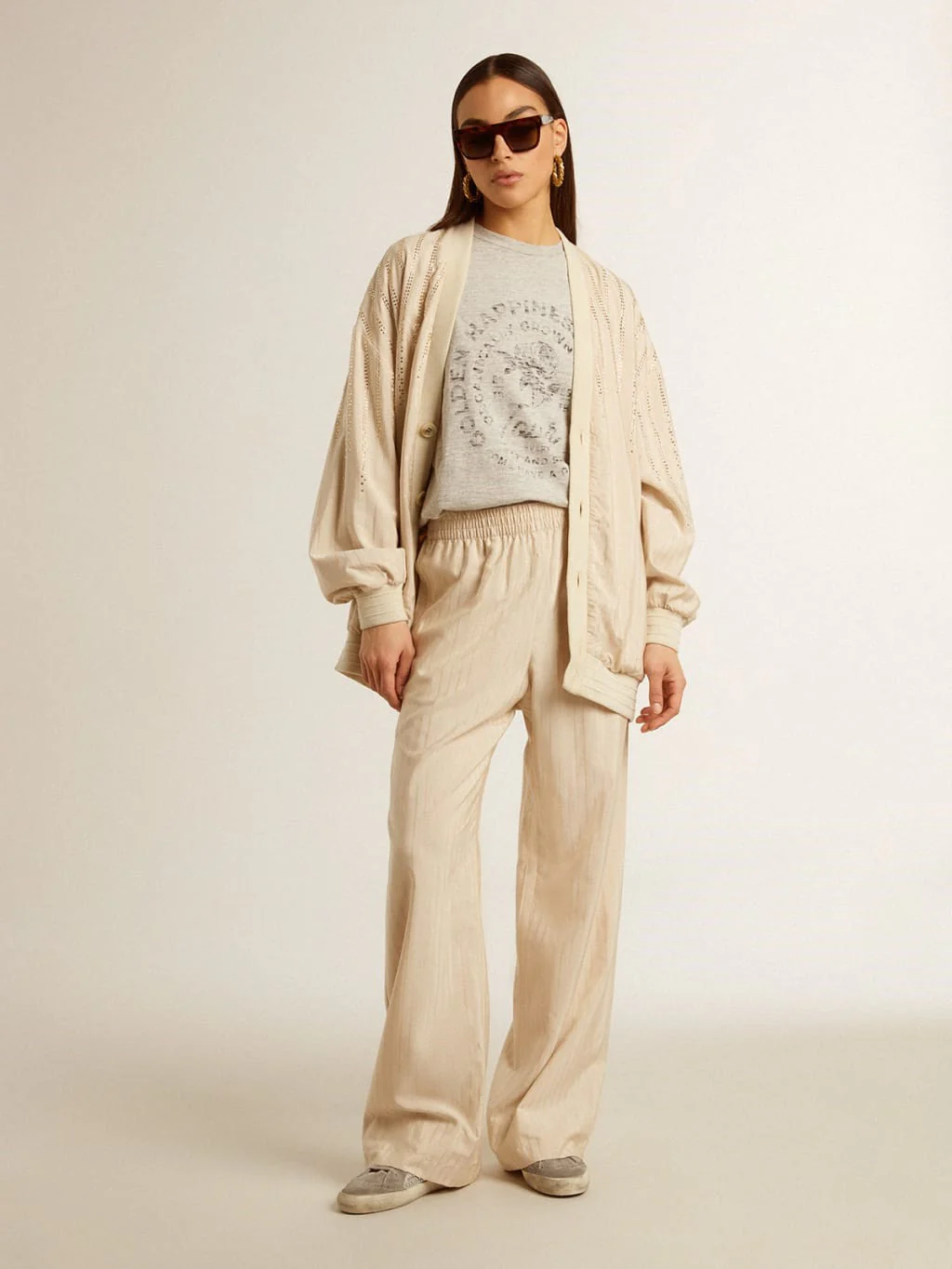 Cardigan Journey W Jacket Silkviscose Pinstripes - Image 3