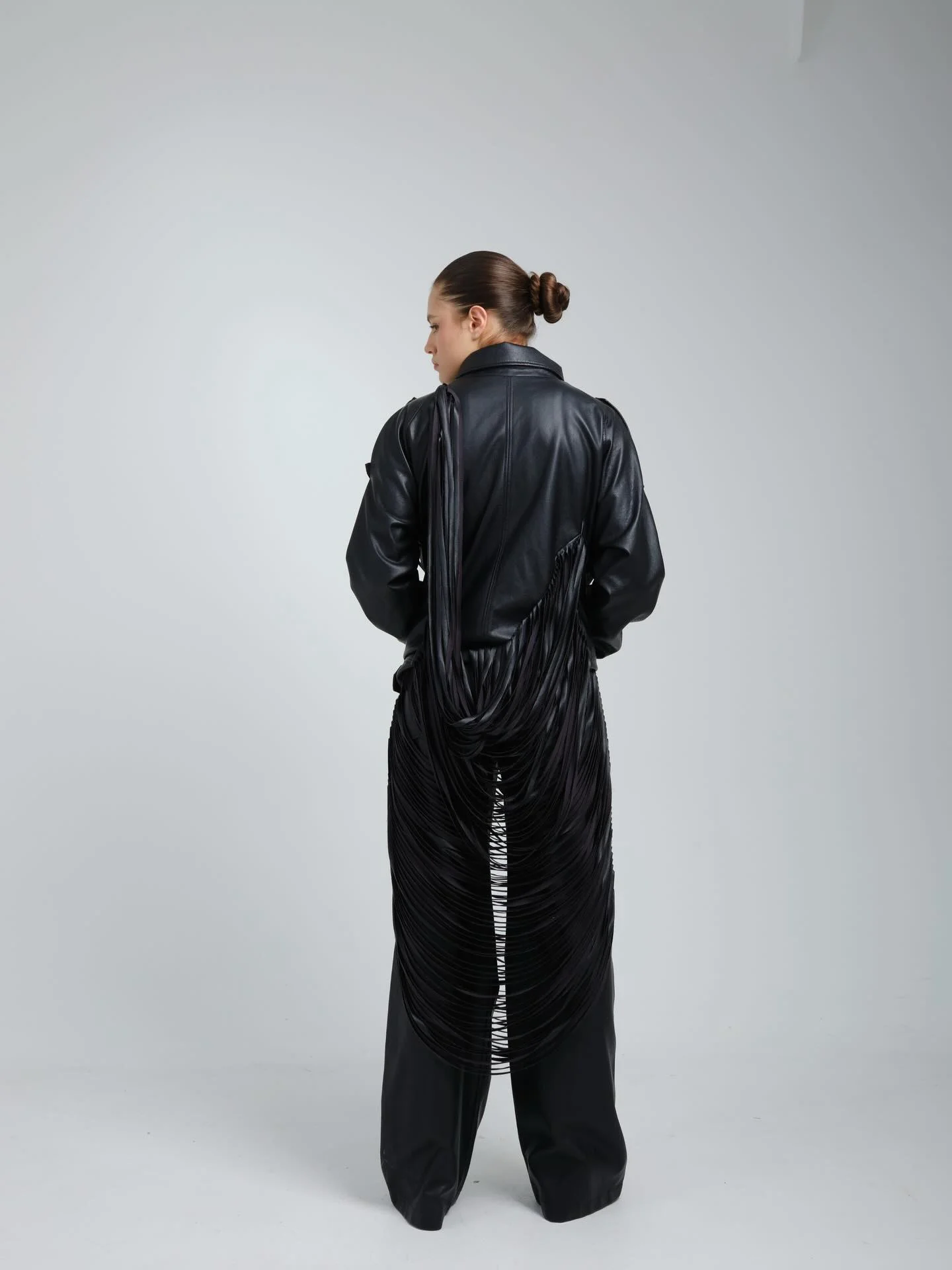 Chaqueta Biker Con Flecos Ravello - Image 3