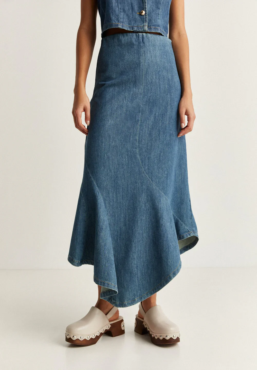 Falda Denim Ruffle - Image 2