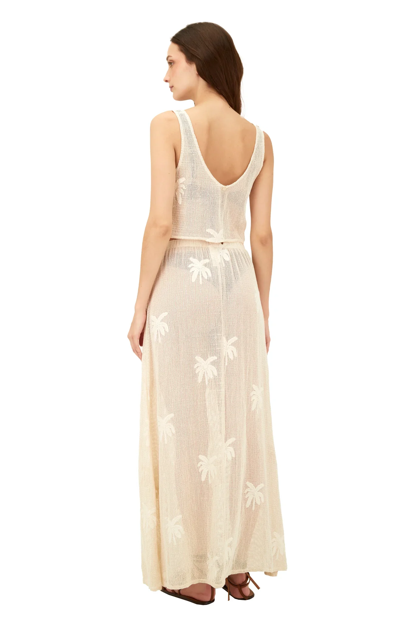 Falda Elegante Malla Palma - Image 2