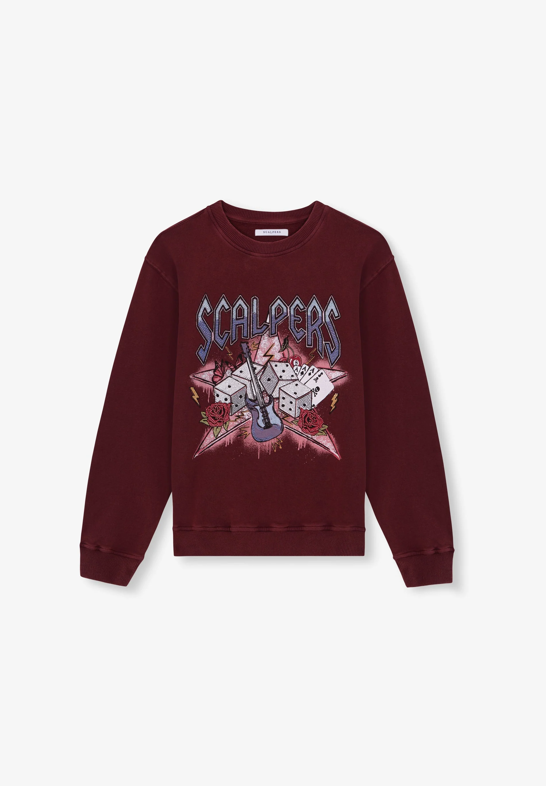 Jersey Glam Burgundy L