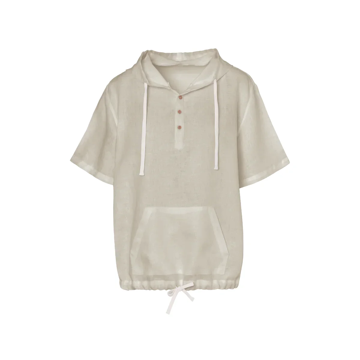 Hoodie Lino Manga Corta