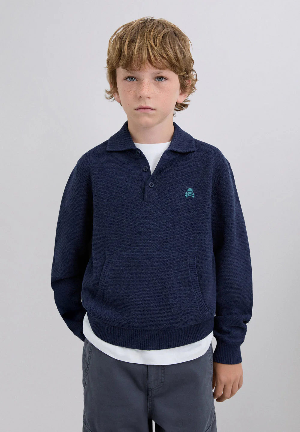 Jersey Sc Kids Tipo Polo Tricot - Image 2