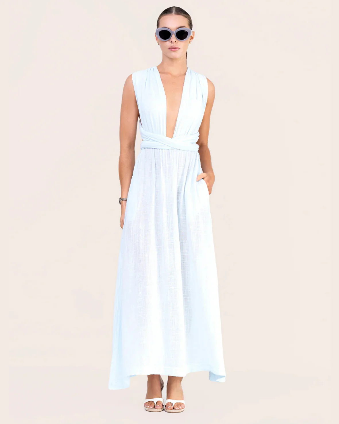 Maxi Vestido Eco De Agua