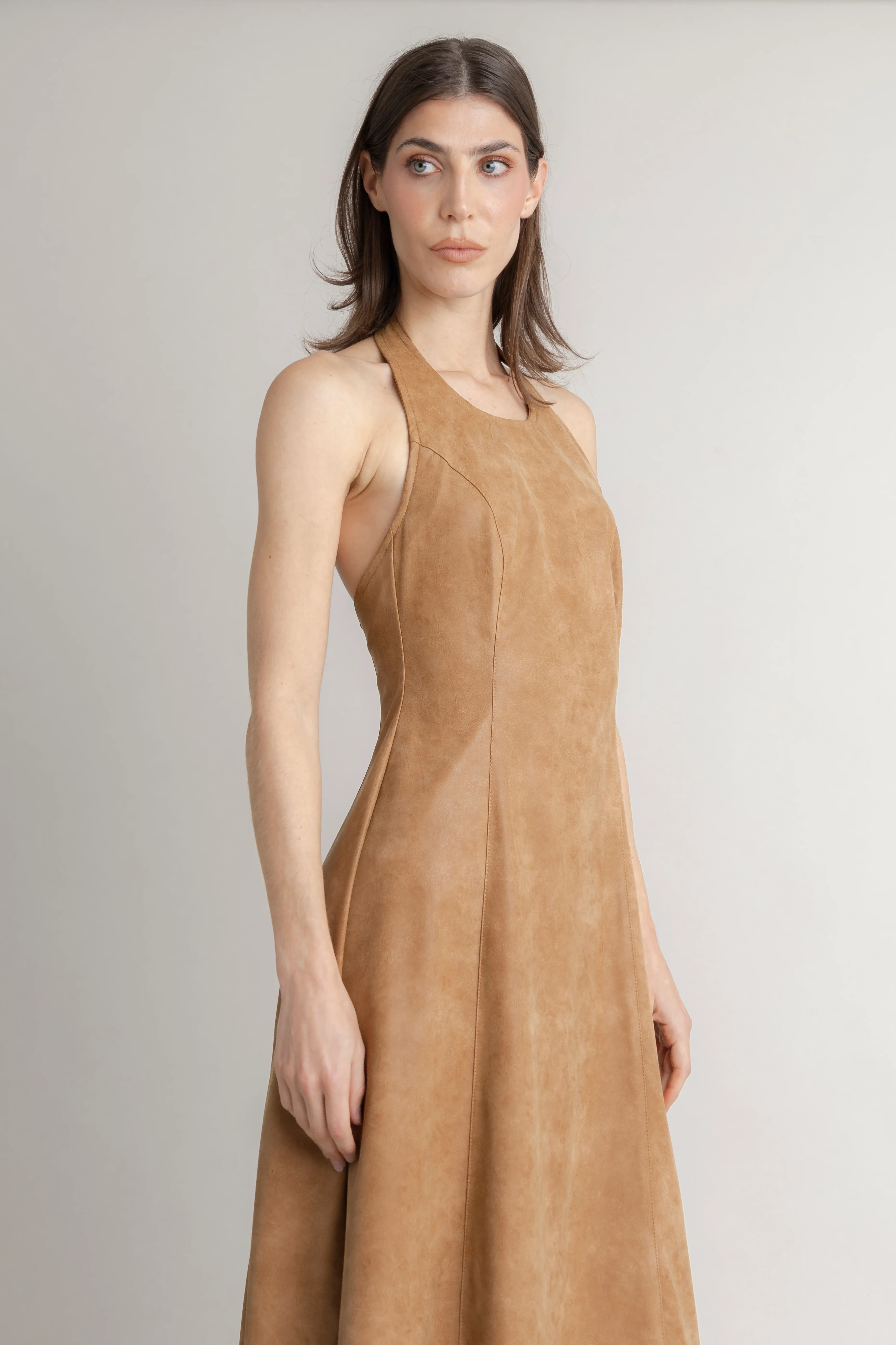 Maxi Vestido En Cuerina - Image 2