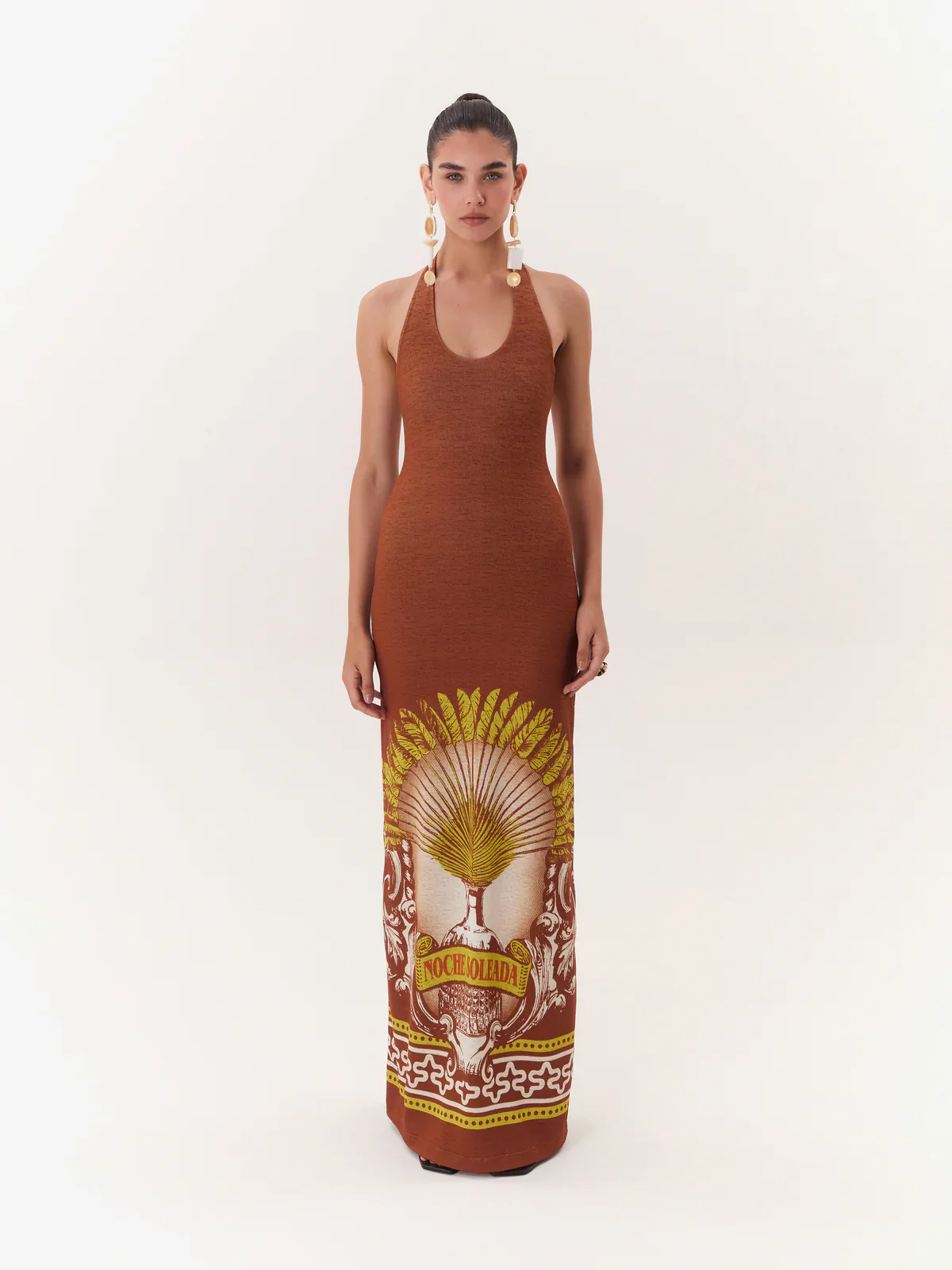 Maxi Vestido Halter Solar
