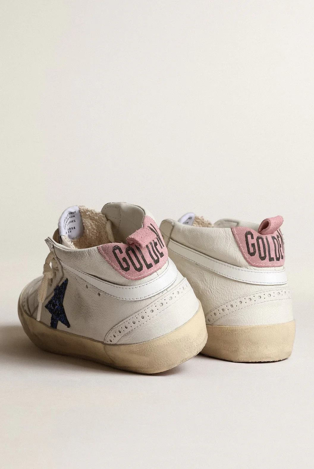 Tenis Golden Goose Mid Star Glitter Heel Signature Mujer - Image 4