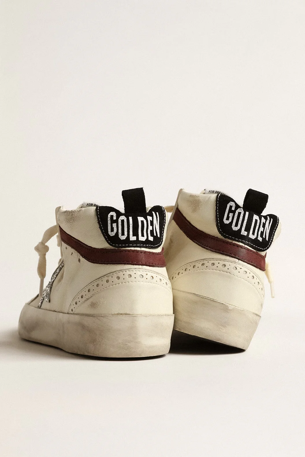 Tenis Golden Goose Mid Star Nappa Leather Glitter Mujer - Image 4