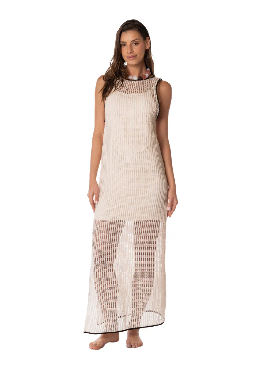 Midi Vestido Celia Coast Knit Blush