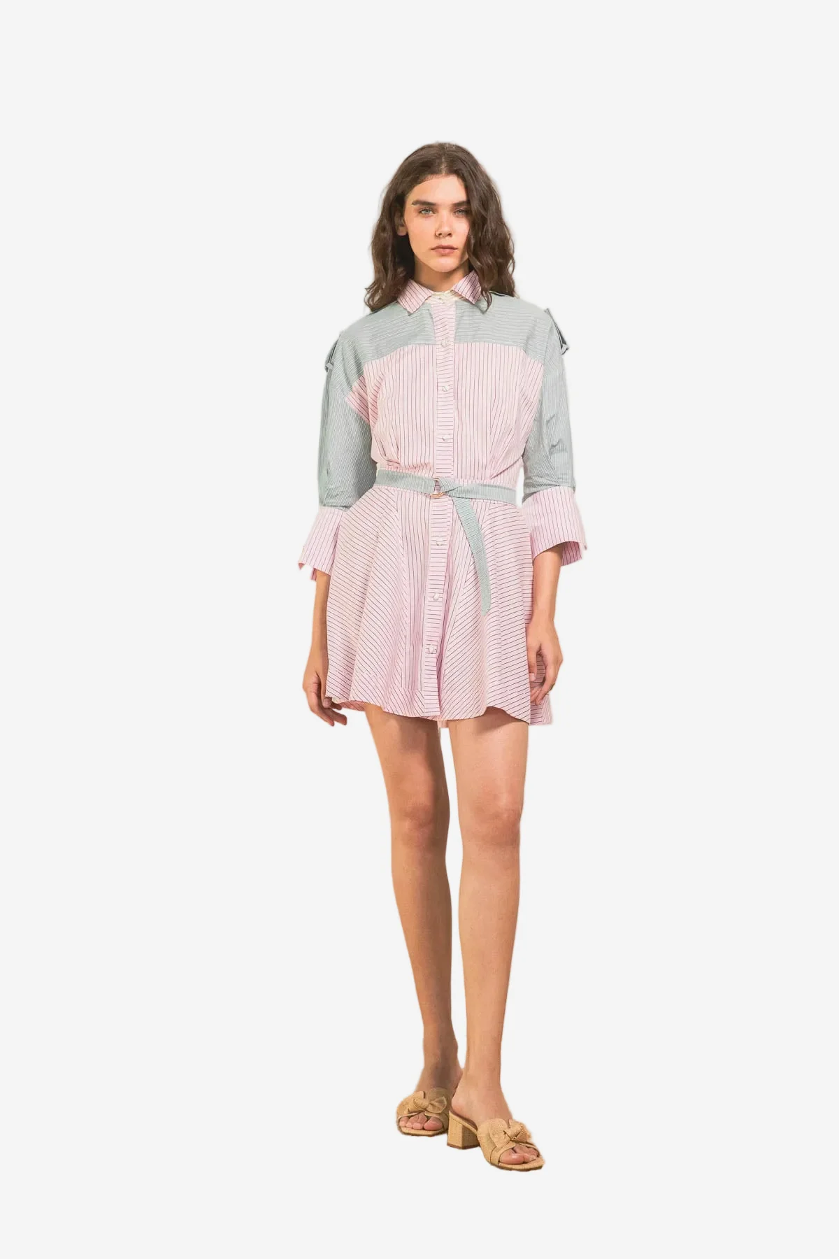 Midi Vestido Elena Stripes