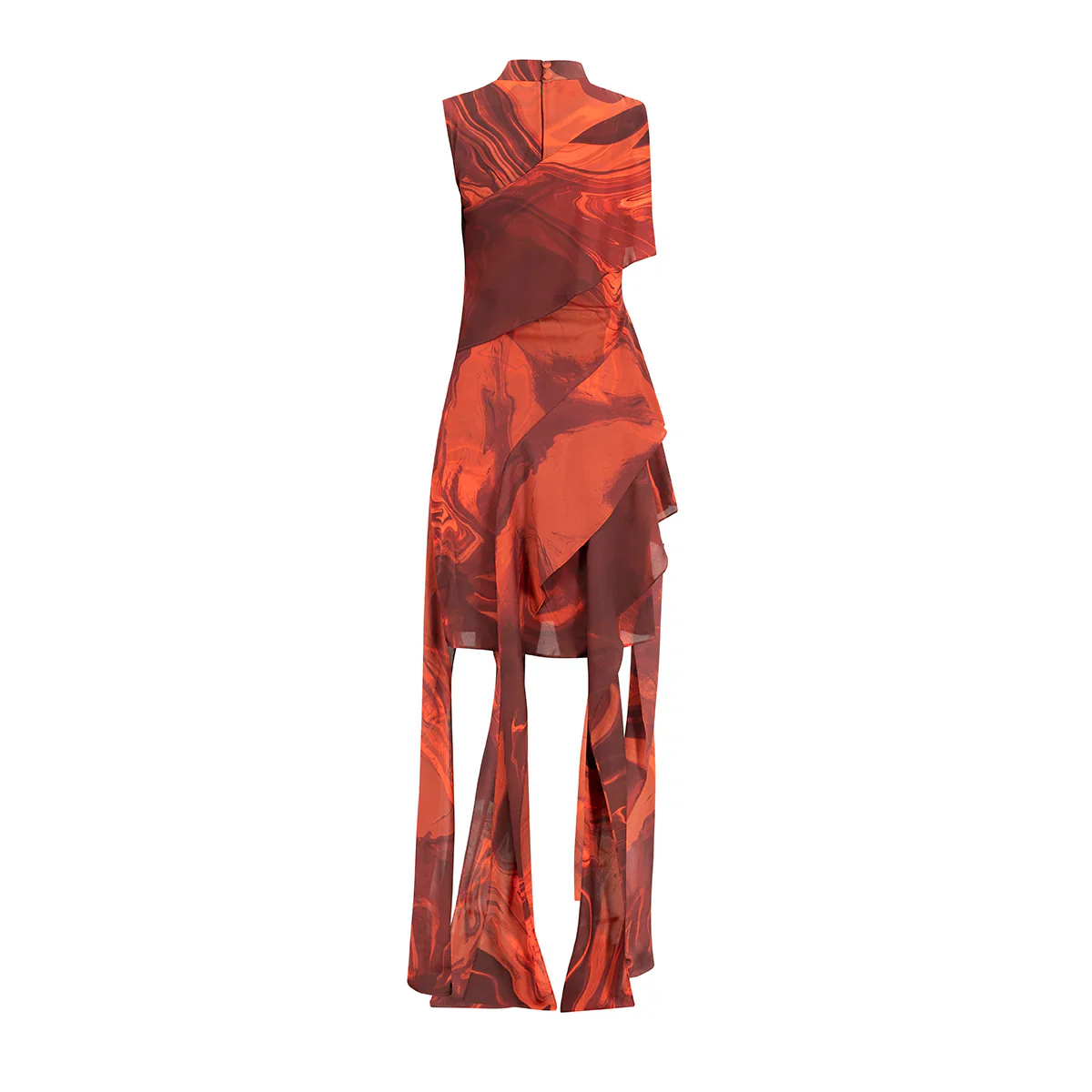 Midi Vestido Printed Volant - Image 3
