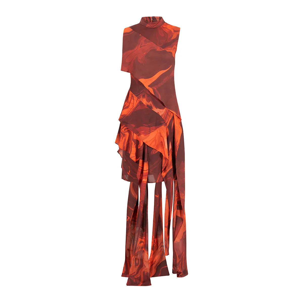 Midi Vestido Printed Volant - Image 5