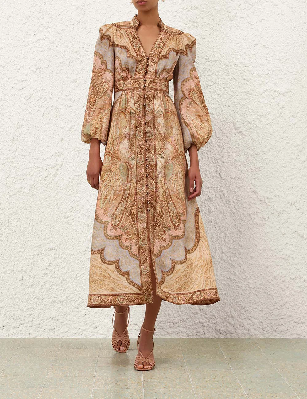 Midi Vestido Wanderlust Plunge