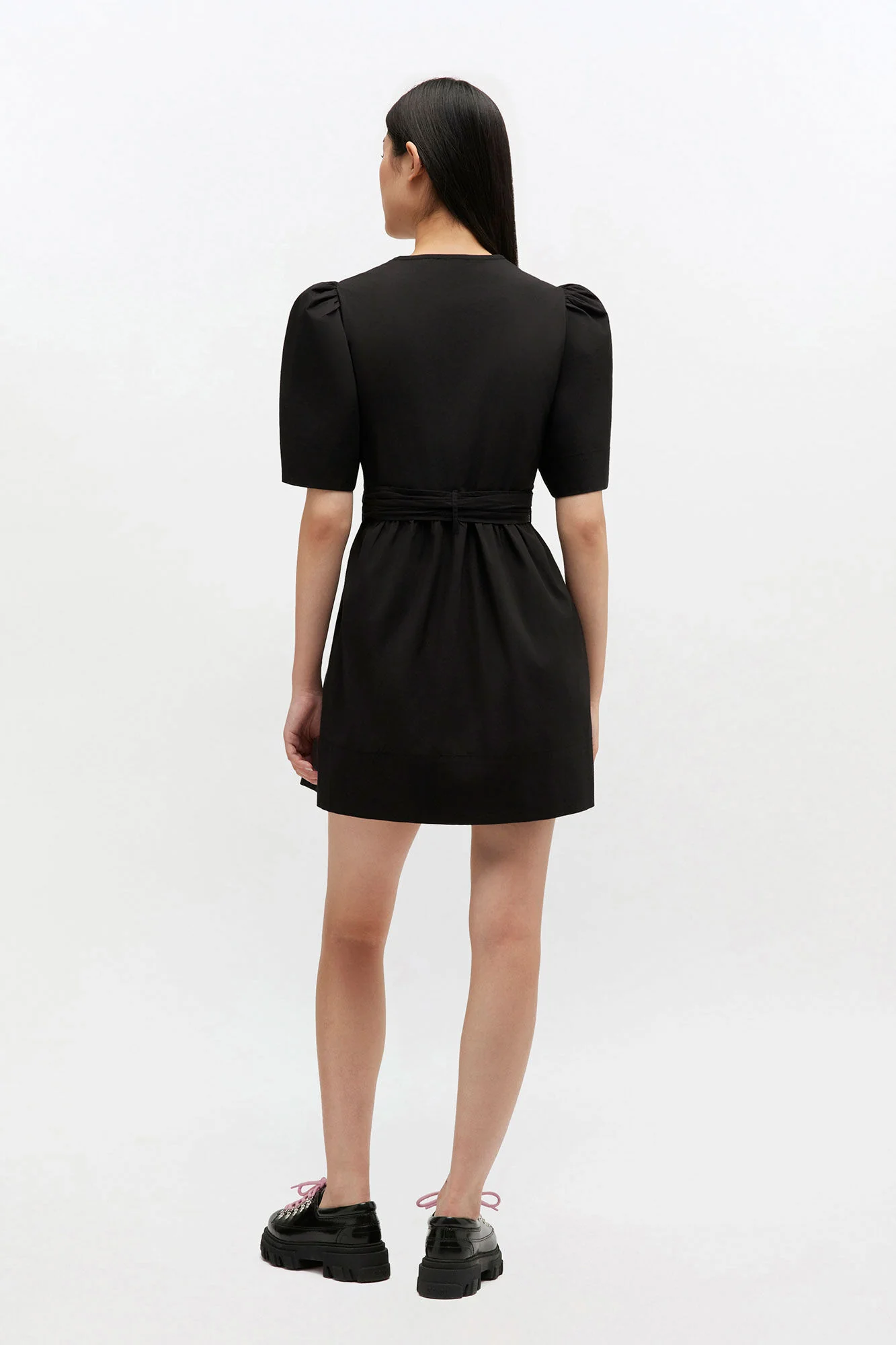 Mini Vestido Tie Strap Stretch Cotton - Image 4
