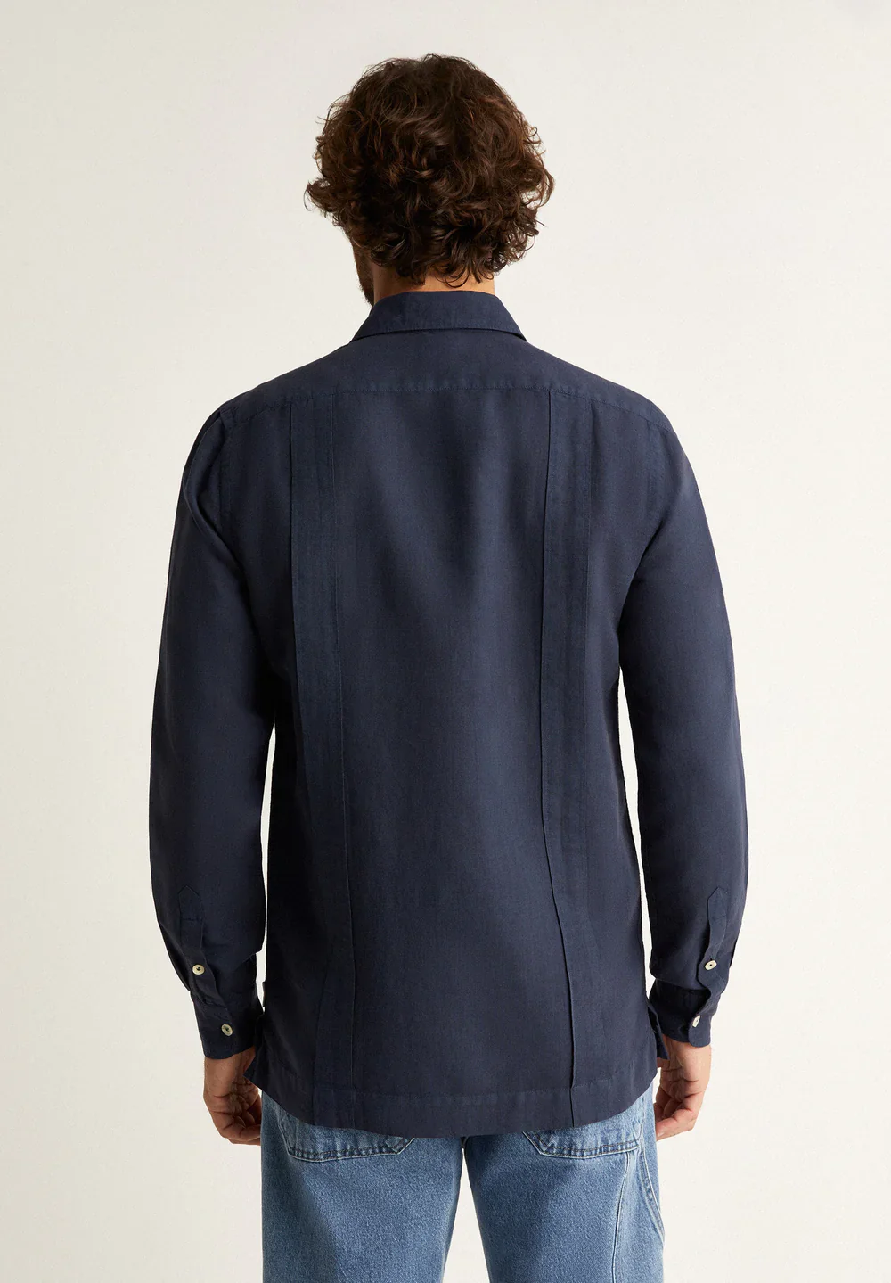 Camisa Nante Linen Navy 40 - Image 4