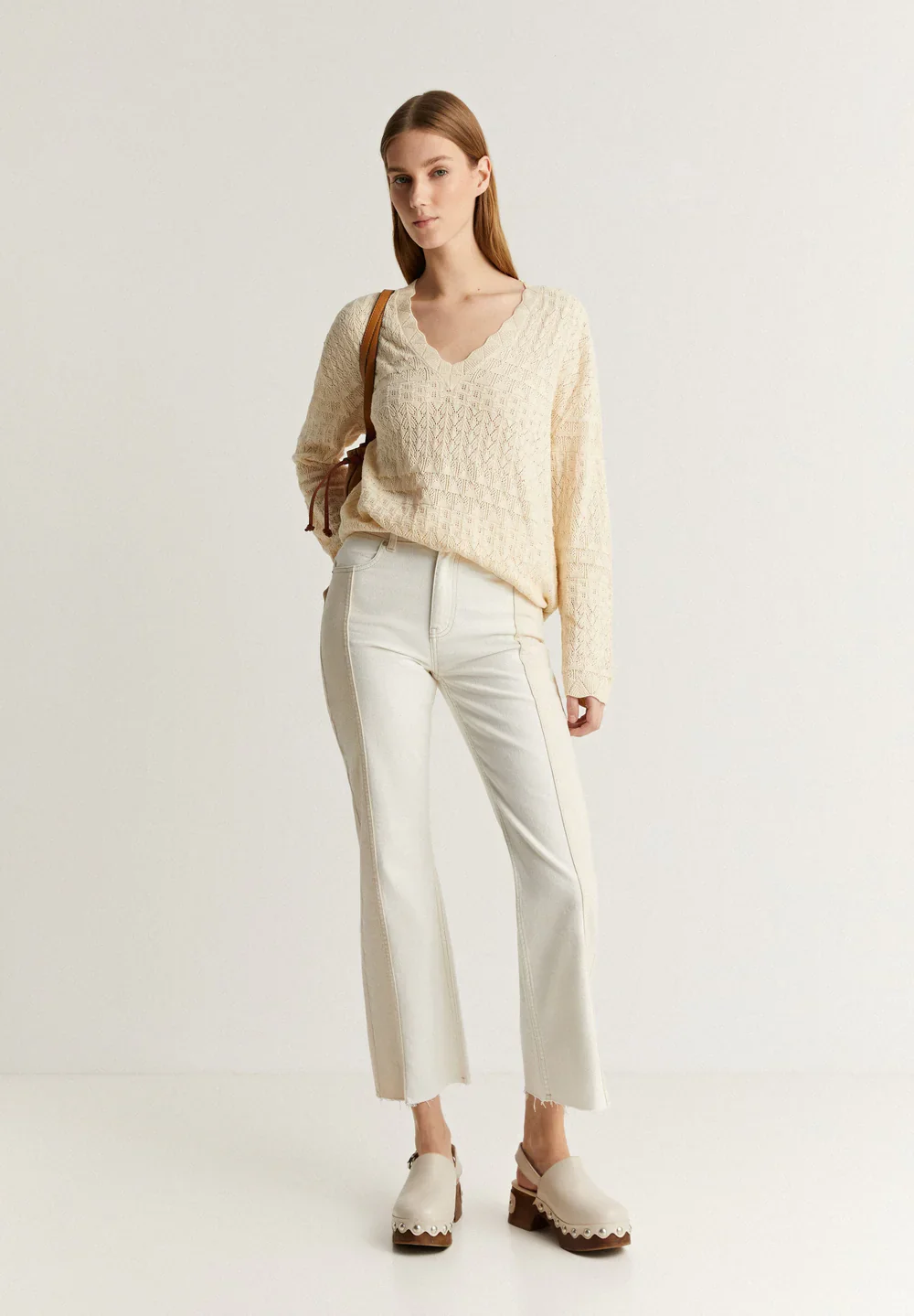 Pantalon Denim Double Ecru - Image 3