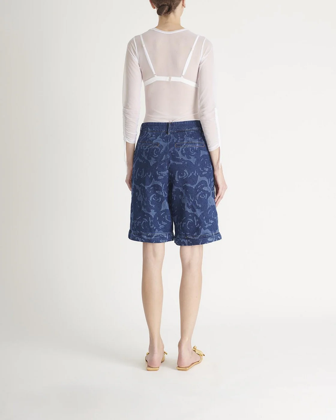 Pantalón Denim Laser Flores - Image 3