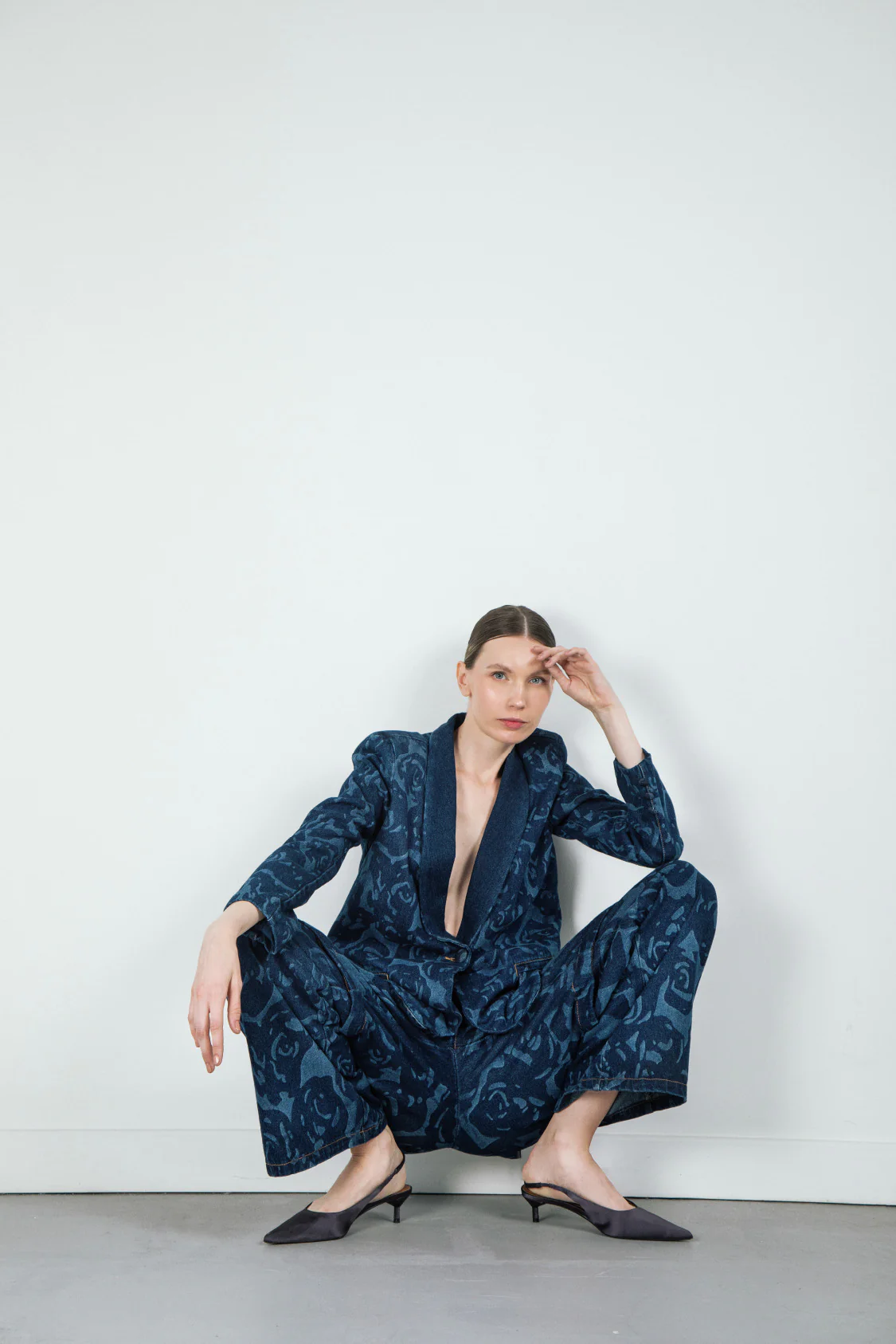 Pantalón Denim Laser Flores - Image 4