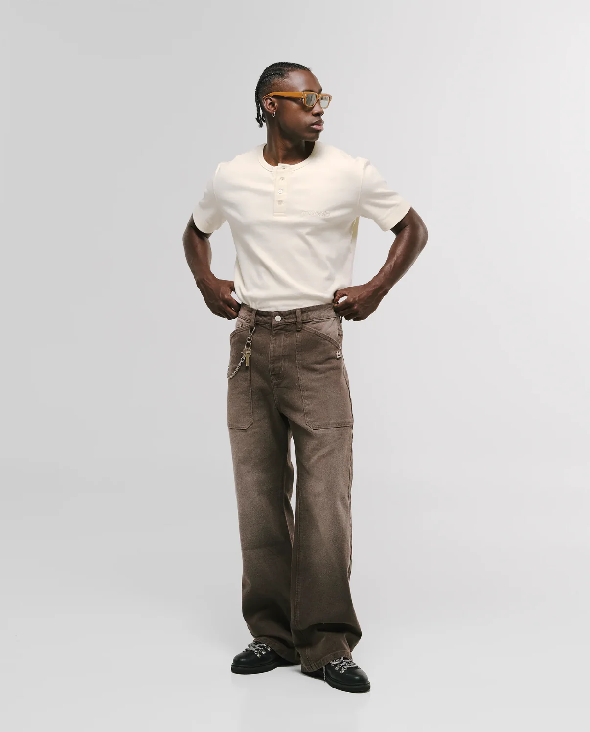 Pantalon Pocket Straight Distressed Brown - Image 2